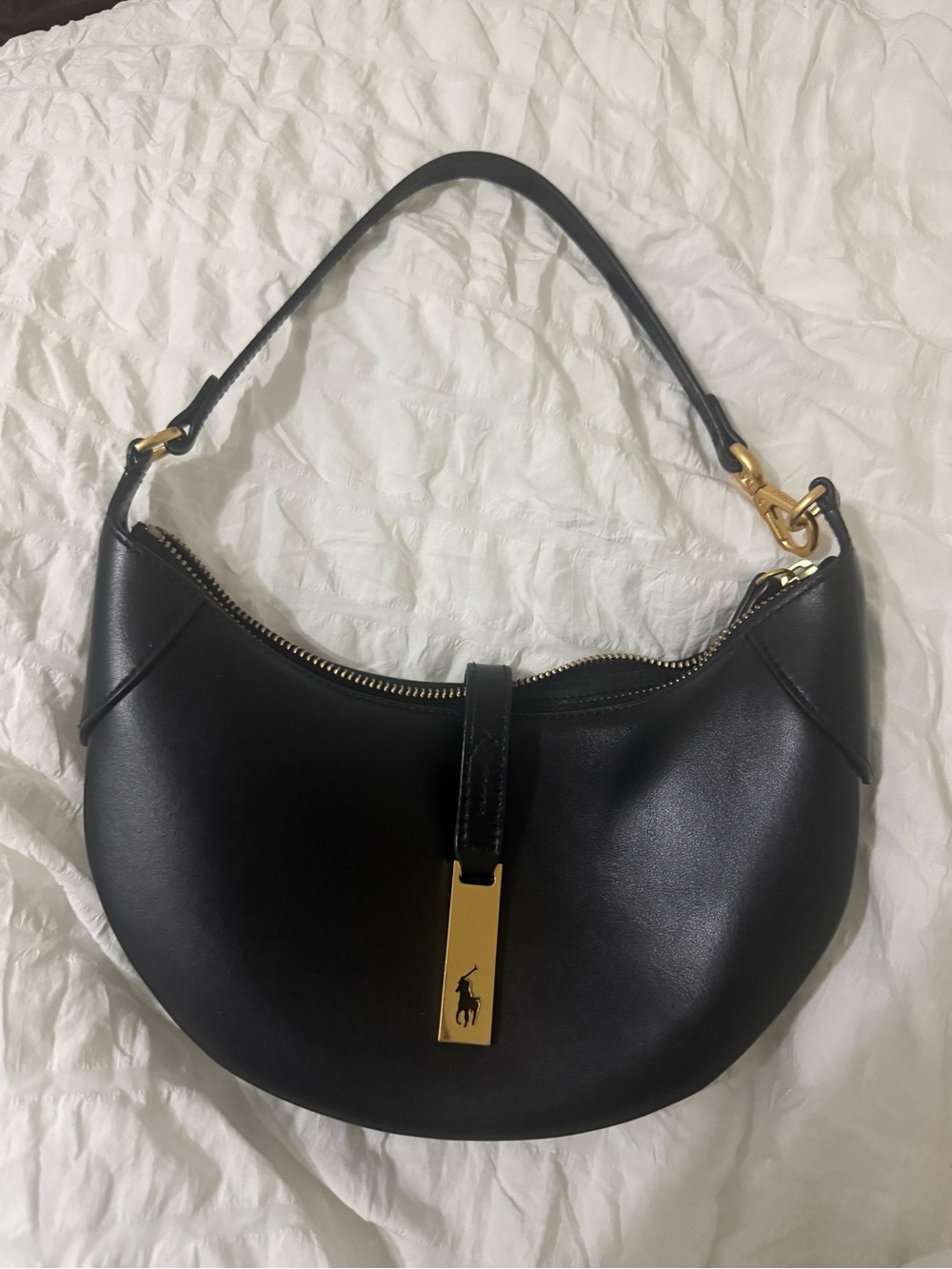 Ralph Lauren Black polo id bag Used once